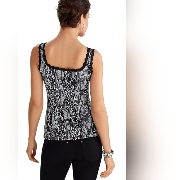 WHBM Snake Jacquard Corset Cami Size M - Picture 3 of 7